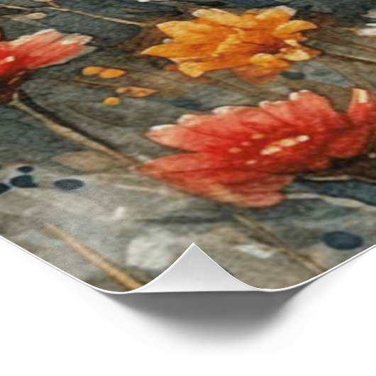 Bunny Melody: Ein bisschen Whimsy Bunny Poster (Ecke)