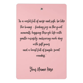 Bunny Mini Klemmbrett