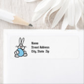 Bunny mit Baby Blue Egg (Insitu)