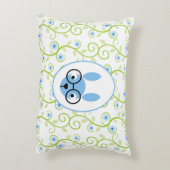 Bunny mit Brille Frühlingsfloral Zierkissen (Rückseite(Vertikal))