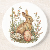 Bunny mit Ei Sandstone Untersetzer