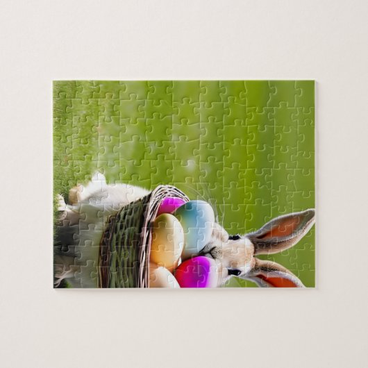 Bunny mit Eiern Puzzle (Horizontal)