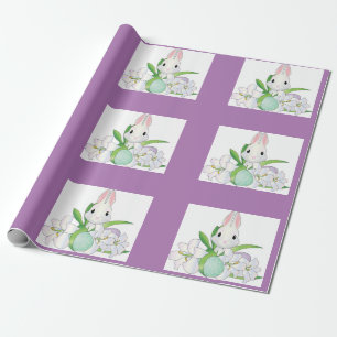 Bunny mit Eiern und Lilien Wrapping Paper Geschenkpapier