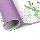 Bunny mit Eiern und Lilien Wrapping Paper Geschenkpapier (Rolleneckpunkt)