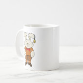 Bunny mit einer Glocke im Ohr Kaffeetasse (Vorderseite Links)