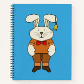 Bunny mit einer Glocke im Ohr Notizblock (Vorderseite)