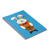 Bunny mit einer Glocke im Ohr Notizblock (Rechte Seite)