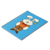 Bunny mit einer Glocke im Ohr Notizblock (Linke Seite)