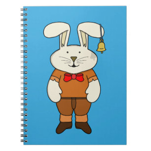 Bunny mit einer Glocke im Ohr Notizblock
