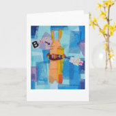 Bunny mit Ham Karte (Gelbe Blume)