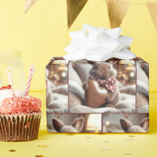 Bunny mit meiner Liebe Sie Schokolade Herz Geschenkpapier