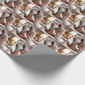 Bunny mit meiner Liebe Sie Schokolade Herz Geschenkpapier (Ecke)