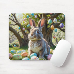 Bunny mit Ostereiern Mousepad