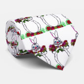 BUNNY MIT ROSE Krawatte (Gerollt)