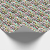 Bunny mit Summer Garden Hat Geschenkpapier (Ecke)