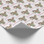 Bunny mit Tulip Bouquet Geschenkpapier (Ecke)