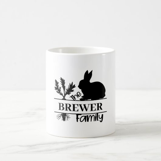 Bunny Monogram Classic Tasse (Mittel)