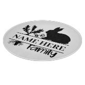 Bunny Monogram Cutting Board Schneidebrett (Ecke)