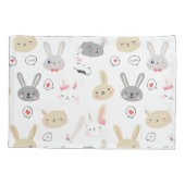 Bunny Muster Pillowcase Kissenbezug (Rückseite)