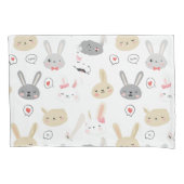 Bunny Muster Pillowcase Kissenbezug (Vorderseite)