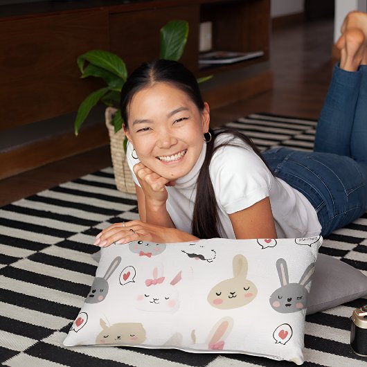 Bunny Muster Pillowcase Kissenbezug