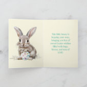 BUNNY n EGG EASTER CARD Dankeskarte (Innenseite)