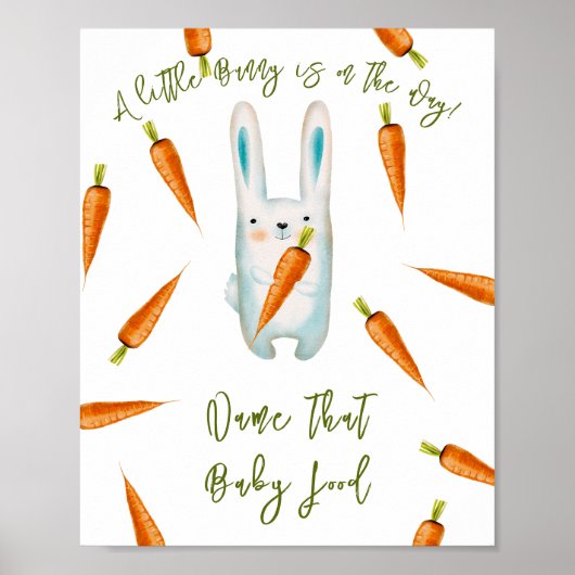 Bunny - Name dieses Babynahrung Poster (Vorne)