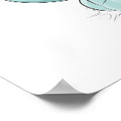 Bunny Niedlich Kawaii Cartoon Poster (Ecke)