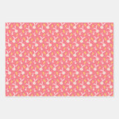 Bunny Niedlich Ostermuster Geschenkpapier Set (Vorderseite)