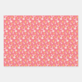 Bunny Niedlich Ostermuster Geschenkpapier Set