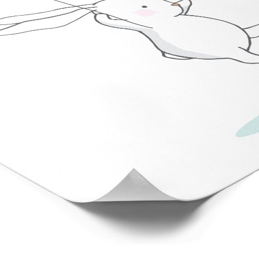 Bunny nimmt Flug Poster (Ecke)
