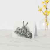 Bunny Notecards Karte (Gelbe Blume)