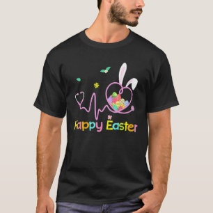 Bunny Nurse Stethoscope Happy Oaster Eggs Rabbit N T-Shirt