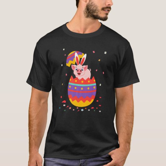 Bunny Oars Eggs Kostüm Niedlich Ostern Grafischer T-Shirt (Vorderseite)