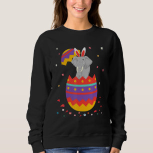 Bunny Oars Eggs Kostüm Niedlicher Ostertag Grafisc Sweatshirt