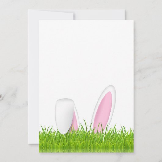 Bunny Oars Ostereier Hunt Einladung (Rückseite)