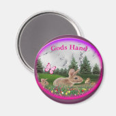 Bunny Oaster Art Magnet (Vorderseite/Rückseite)
