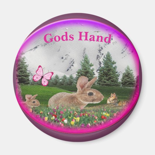 Bunny Oaster Art Magnet (Vorne)