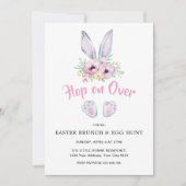 Bunny Oaster Brunch & Egg Hunt Einladung (Vorderseite)