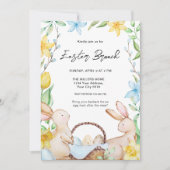 Bunny Oaster Brunch Einladung (Vorderseite)