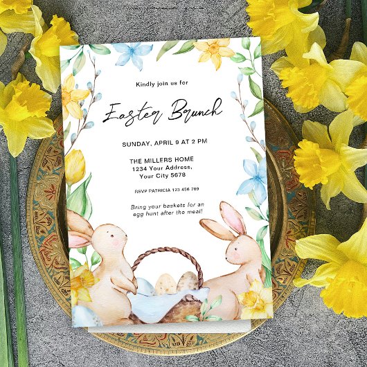 Bunny Oaster Brunch Einladung