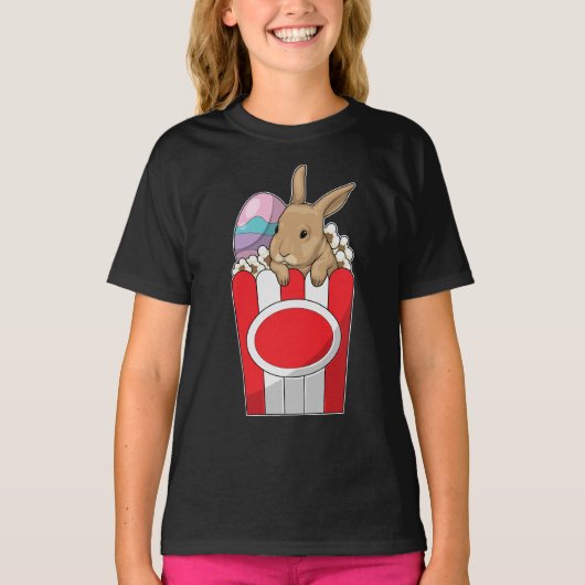 Bunny Oaster Easter egg Popcorn T-Shirt (Vorderseite)