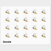 Bunny Oaster Easter Ei Pizza Runder Aufkleber (Blatt)