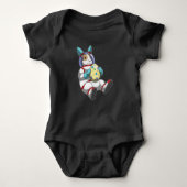 Bunny Oaster Easter Eizelastronaut Baby Strampler (Vorderseite)