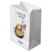 Bunny Oaster Egg Hunt Basket Mittlere Geschenktüte (Vorderseite Schrägansicht)