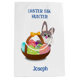 Bunny Oaster Egg Hunt Basket Mittlere Geschenktüte