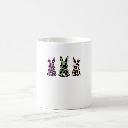 Bunny Oaster Leopard Kariert Buffaliner Kaninchen Kaffeetasse (Mittel)
