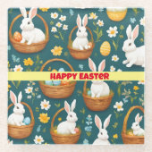 Bunny Oaster Moderne Sammlung Glasuntersetzer (Vorderseite)