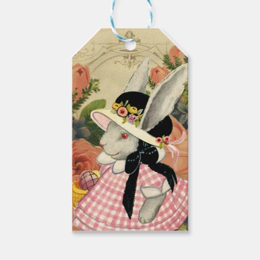 Bunny Oaster Rabbit Niedlich Geschenkanhänger (Vorderseite)