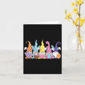 Bunny Oaster Spring Gnome Osterfeier Ei Hunti Karte (Gelbe Blume)